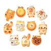 Opaque Resin & Enamel Cabochons RE-B003-02-1