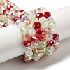 Glass Beads Strands EGLA-A034-M8mm-57-1