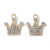 Alloy Crystal Rhinestone Pendants PALLOY-F288-01LG-2