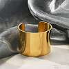 304 Stainless Steel Open Cuff Bangles BJEW-U015-01G-3