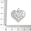 Brass Micro Pave Clear Cubic Zirconia Pendants KK-R221-01P-05-3