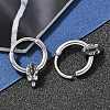 Dinosaur Head 316 Surgical Stainless Steel Hoop Earrings EJEW-G416-23AS-3
