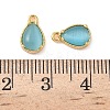 Brass Crushed Ice Cut Cubic Zirconia Pendants KK-D024-26C-G-3