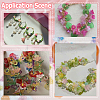 500Pcs 10 Colors Acrylic Bead Caps TACR-SP0001-08-6