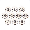 Unfinished Natural Poplar Wood Links Connectors WOOD-S045-138A-2
