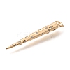 Brass Micro Pave Cubic Zirconia Pendants KK-B127-11G-2