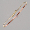 Adjustable Nylon Cord Braided Bead Bracelets BJEW-C011-08A-3