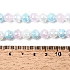 Electroplate Glass Beads Strands EGLA-D300-06-8mm-18-5