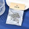SHEGRACE Brass Clear Cubic Zirconia Flat Round Stud Earring Findings XGR0102P-117P-6