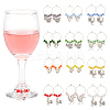24Pcs 6 Styles Alloy Wine Glass Charms AJEW-AB00073-1