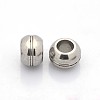 Rondelle 201 Stainless Steel Beads STAS-N044-19-1