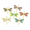 Rack Plating Brass Enamel Pendants KK-L224-042G-1
