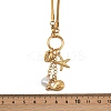 Beach 304 Stainless Steel Starfish Whale Pendant Necklaces NJEW-D337-01G-3