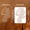 Plastic Drawing Painting Stencils Templates DIY-WH0396-0152-2