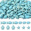 120Pcs 4 Styles Synthetic Turquoise Beads G-YW0002-65-1