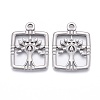 Non-Tarnish 304 Stainless Steel Pendants STAS-F249-24P-1