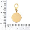 304 Stainless Steel Enamel Pendant Decoration STAS-S168-01G-05-3
