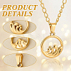 4Pcs 2 Styles Ion Plating(IP) 304 Stainless Steel Pendants STAS-UN0061-11-5