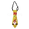 Chistmas Theme Non-woven Fabrics Necktie LS-AJEW-L092-A04-1