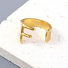 PVD Vacuum Plating 201 Stainless Steel Cuff Rings RJEW-Z032-01G-F-2