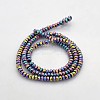 Electroplate Non-magnetic Synthetic Hematite Beads Strands G-J208B-06-2