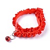 Adjustable Polyester Lace Dog/Cat Collar MP-K001-B04-1