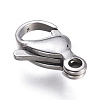 Tarnish Resistant 316 Surgical Stainless Steel Lobster Claw Clasps STAS-M281-01P-E-2