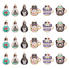 24Pcs 6 Styles Printed Alloy Pendants Sets FIND-AR0005-88-1
