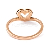 304 Stainless Steel Heart Finger Ring for Women RJEW-C086-06-RG-3
