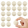 20Pcs Natural Wooden Round Ball WOOD-GA0001-59-1