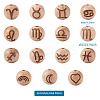 Natural Undyed Beech Beads WOOD-BT0001-04-8