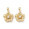 Brass Micro Pave Cubic Zirconia Pendants KK-L260-02G-1