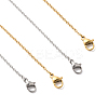 4Pcs 2 Colors 304 Stainless Steel Cable Chain Necklace Making STAS-FS0001-80-1