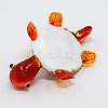 Handmade Inner Flower Gold Sand Lampwork Pendants LAMP-I002-M-3
