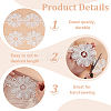 4 Yards Flower Polyester Embroidery Lace Ribbon OCOR-MA0001-41A-4