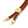 Twisted Nylon Cord Silder Bracelets X-DIY-B066-03G-3