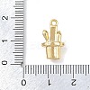 Brass Micro Pave Clear Cubic Zirconia Pendants KK-G545-17G-3