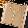 304 Stainless Steel Cubic Zirconia Pendant Necklaces FS-WG8DFC4-06-1
