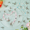 60Pcs 2 Styles Stainless Steel Spring Bead Clamps for Beading Jewelry Making FIND-SC0009-62-4