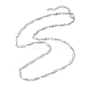 Non-Tarnish 304 Stainless Steel Bar Link Chain Necklaces NJEW-JN04927-02-4