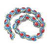 Baking Paint Glass Bumpy Beads Heart LAMP-V001-09E-2