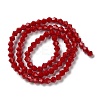 Opaque Solid Color Imitation Jade Glass Beads Strands EGLA-A039-P4mm-D01-2