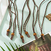 Adjustable Waxed Polyester Cord Necklace Making NJEW-TAC0028-5