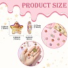 18Pcs 18 Colors Printed Resin Beads RESI-CJ0004-64-2