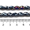 Electroplate Glass Beads Strands EGLA-A037-P6x8mm-B04-4