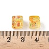 Baking Paint Handmade Gold Sand Lampwork Beads LAMP-P072-01A-05-3
