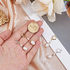 2 Pairs 2 Colors Natural Cultured Freshwater Pearl Hoop Earrings EJEW-HS00005-3