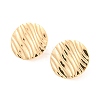 Rack Plating Brass Stud Earring Findings KK-M261-47G-1