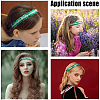 10Pcs Wide Stretch Sparkling Headband MRMJ-GF0001-45A-5
