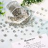 300Pcs Frosted Transparent Glass Beads GLAA-TA0002-78C-6